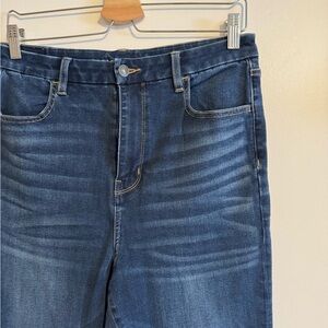 American Eagle Outfitters Dark Blue Denim High-Rise Jeans